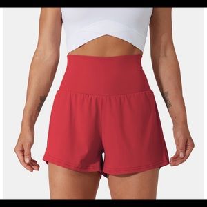 HALARA back pocket plus side hidden pocket 2 in 1 gym short